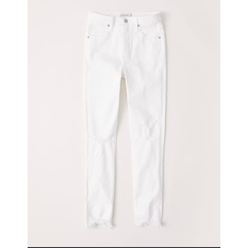 Only worn once white high rise white skinny jean sz28S